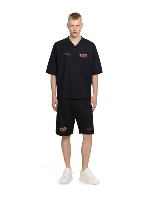 Off-White™ c/o AC Milan Tech Shorts OFF WHITE Off-White™ c/o AC Milan Tech Shorts BLACK RED 44MCI01DG25F001