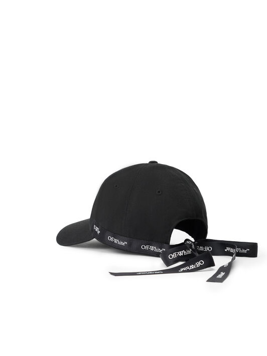 Bookish Tie Back Baseball Cap OFF WHITE Bookish Tie Back Baseball Cap BLACK OW7100210