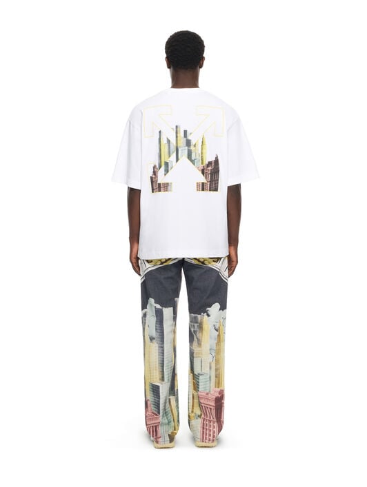 OFF WHITE Palace Arrow Skate T-shirt WHITE 44MAA120Z26J001