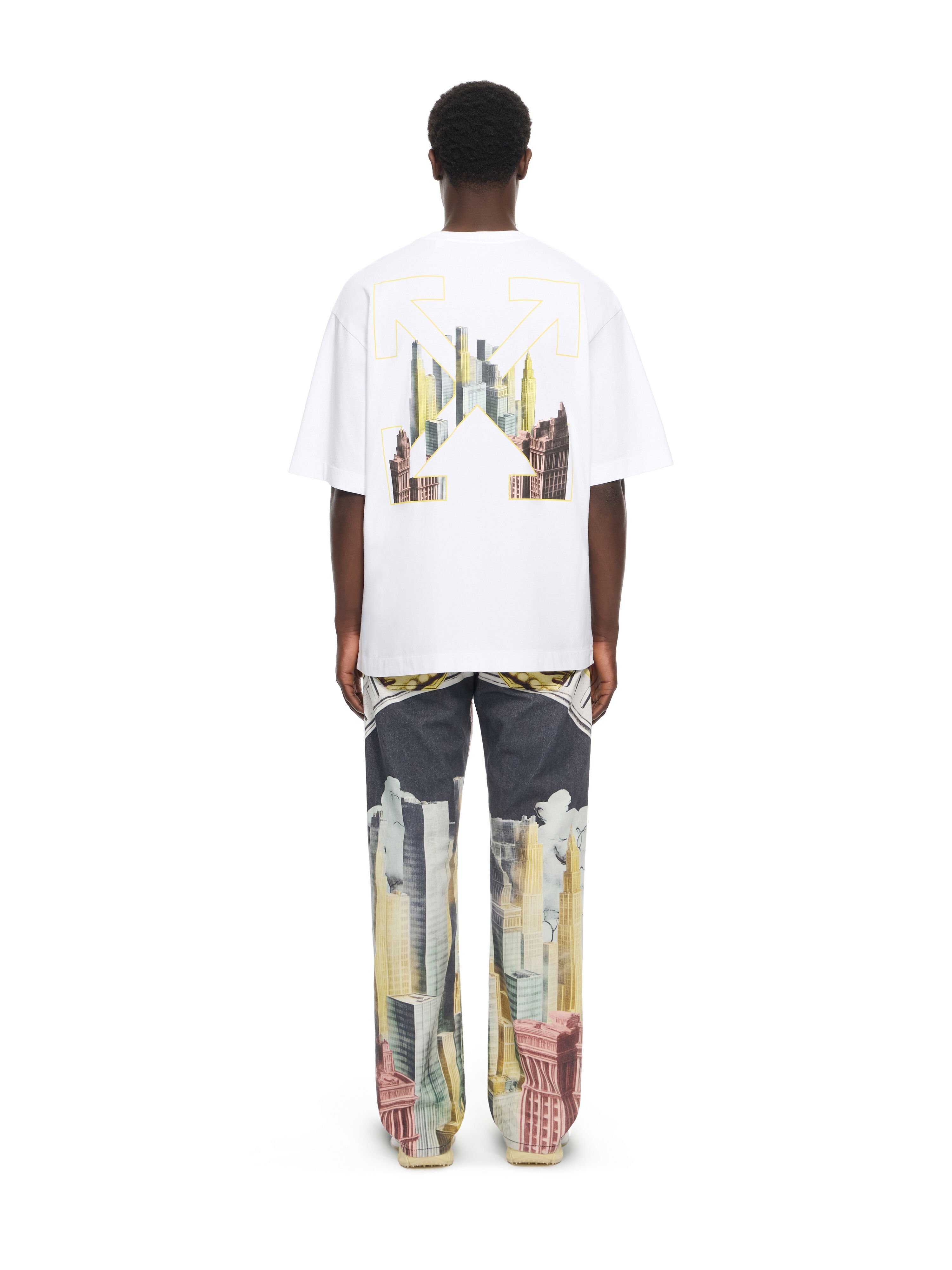 OFF WHITE Palace Arrow Skate T-shirt WHITE 44MAA120Z26J001