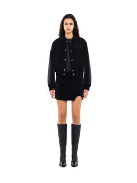 Velvet-Coated Meteor Mini Skirt OFF WHITE Velvet-Coated Meteor Mini Skirt Black-Black 2FS00373B