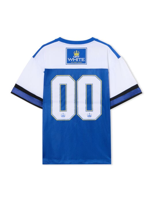 00 Royal Mesh Football Logo Tee OFF WHITE 00 Royal Mesh Football Logo Tee BLUE IRIS-WHITE OWAA13GF25JER001