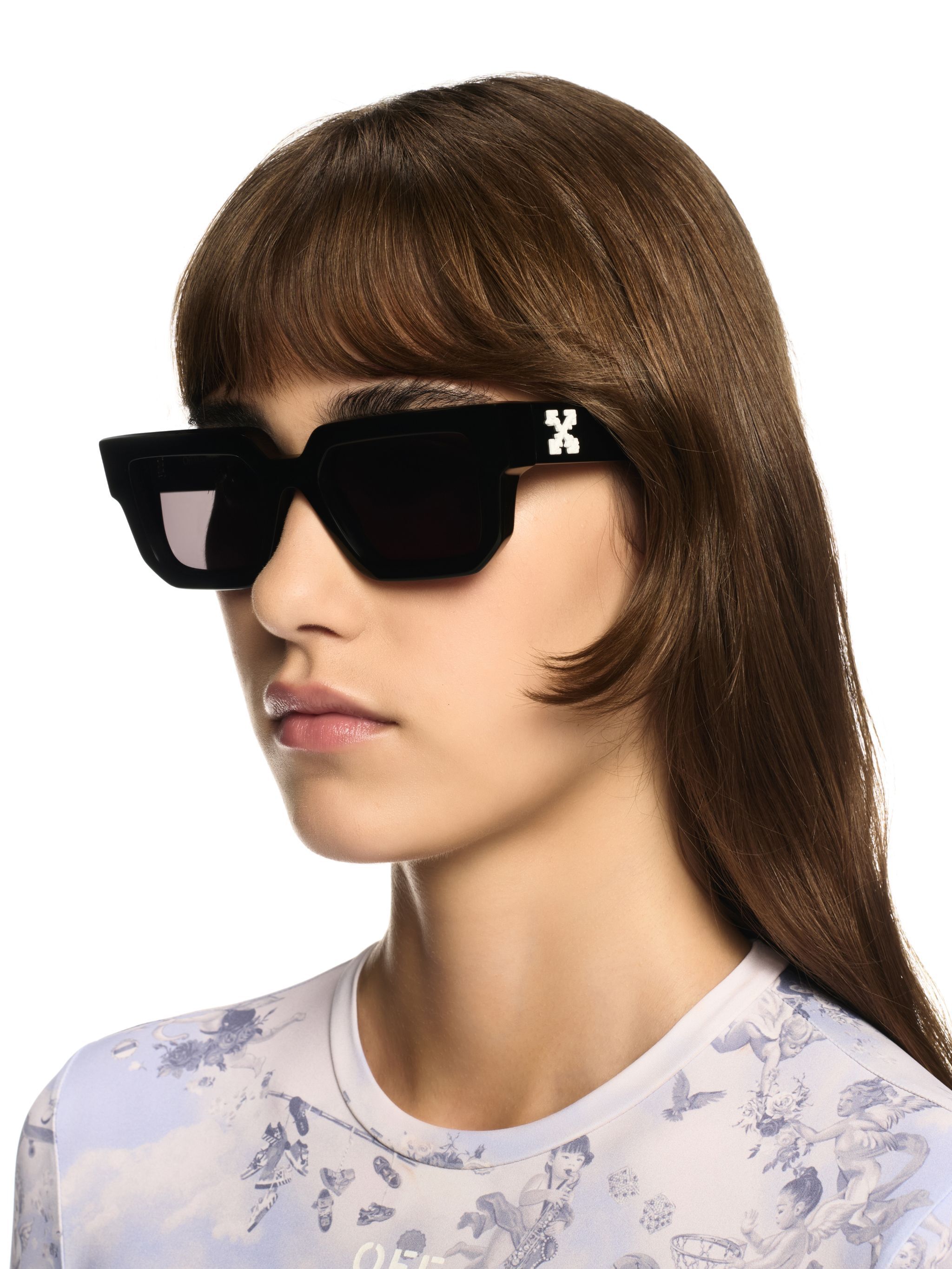 OFF WHITE Silverstone Sunglasses BLACK OERI146S25PLA001
