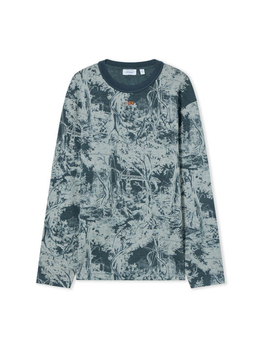 OFF WHITE City Nature Relaxed Long Sleeve T-Shirt CITYNATURE VERSION 44MAB09LF26J001