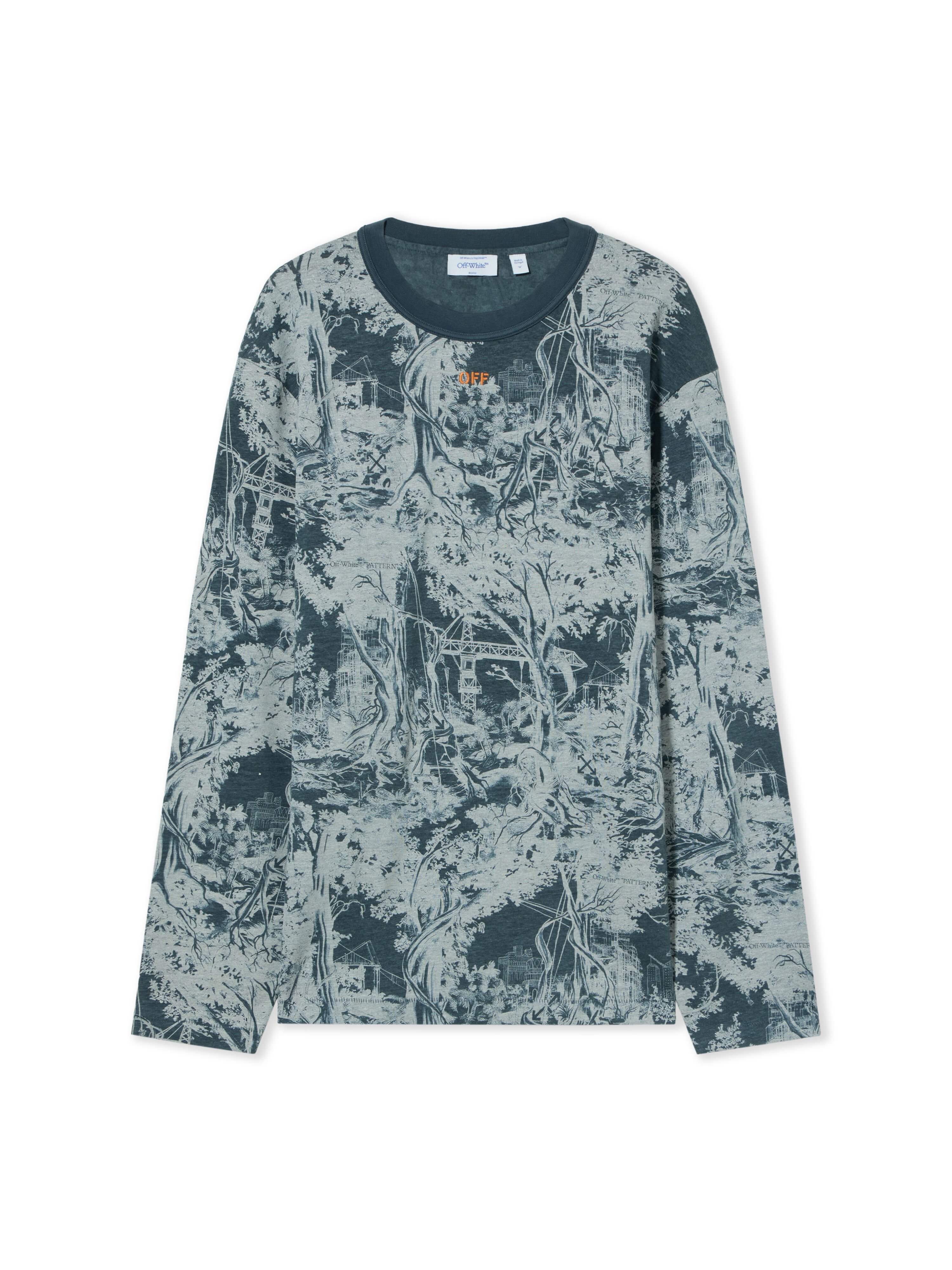 OFF WHITE City Nature Relaxed Long Sleeve T-Shirt CITYNATURE VERSION 44MAB09LF26J001