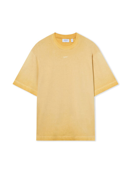 OFF WHITE Swimming Face Skate T-Shirt CLOUD NUGGET GOLD 44MAA120F26J002