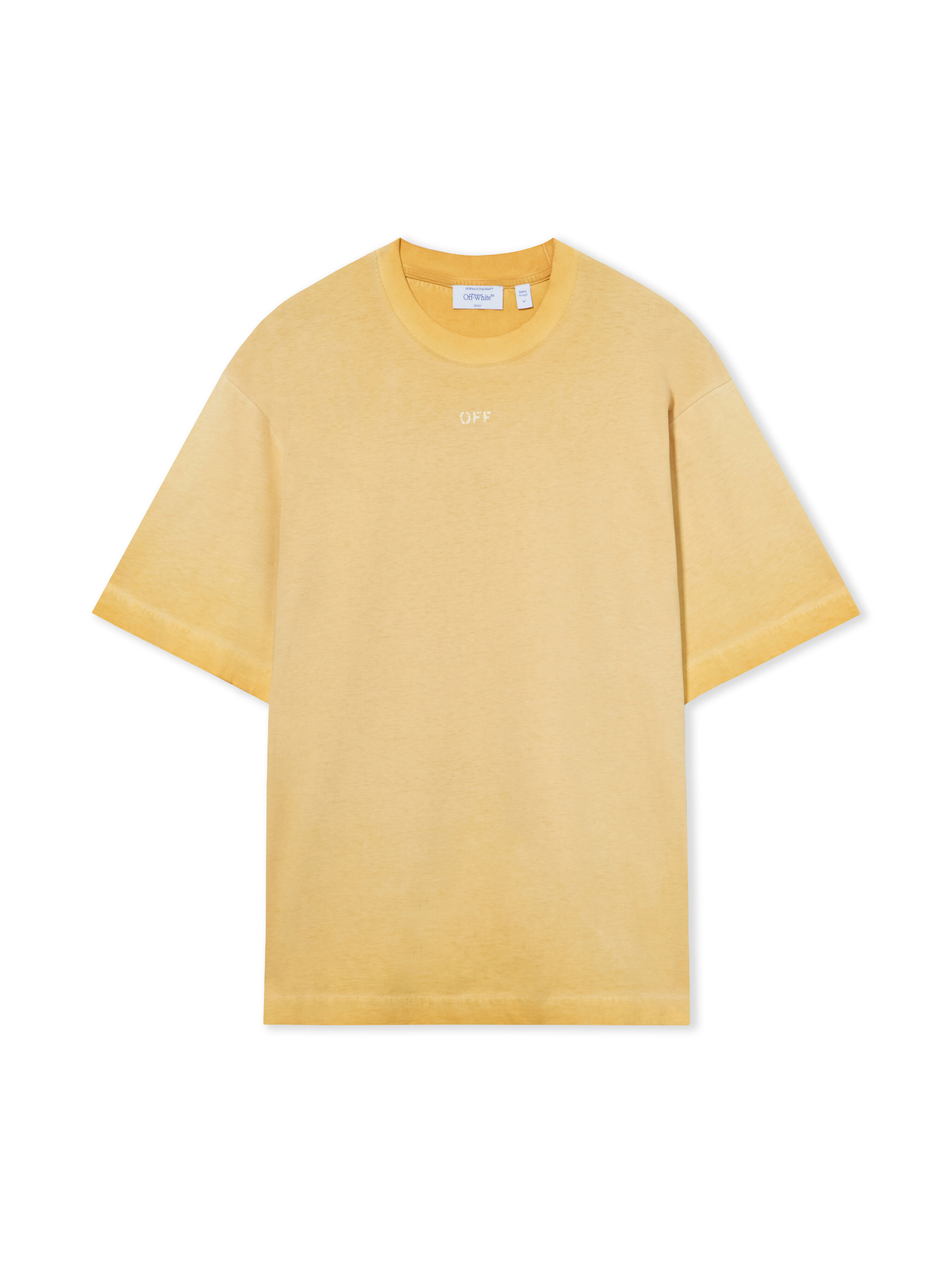 OFF WHITE Swimming Face Skate T-Shirt CLOUD NUGGET GOLD 44MAA120F26J002