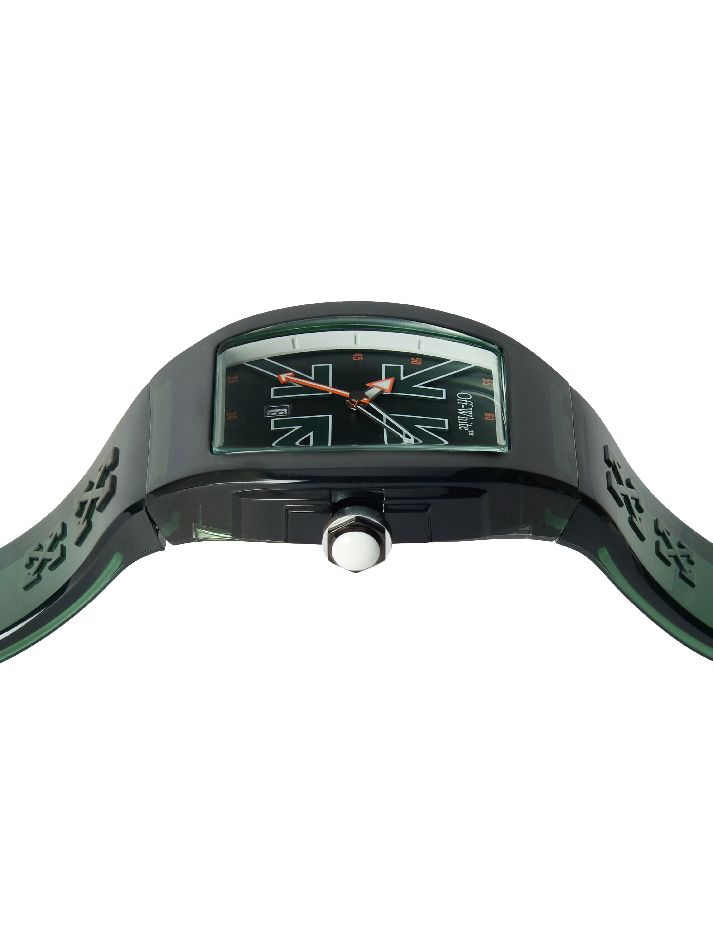 OFF WHITE "Beat" Watch Dark Green OW1G003P
