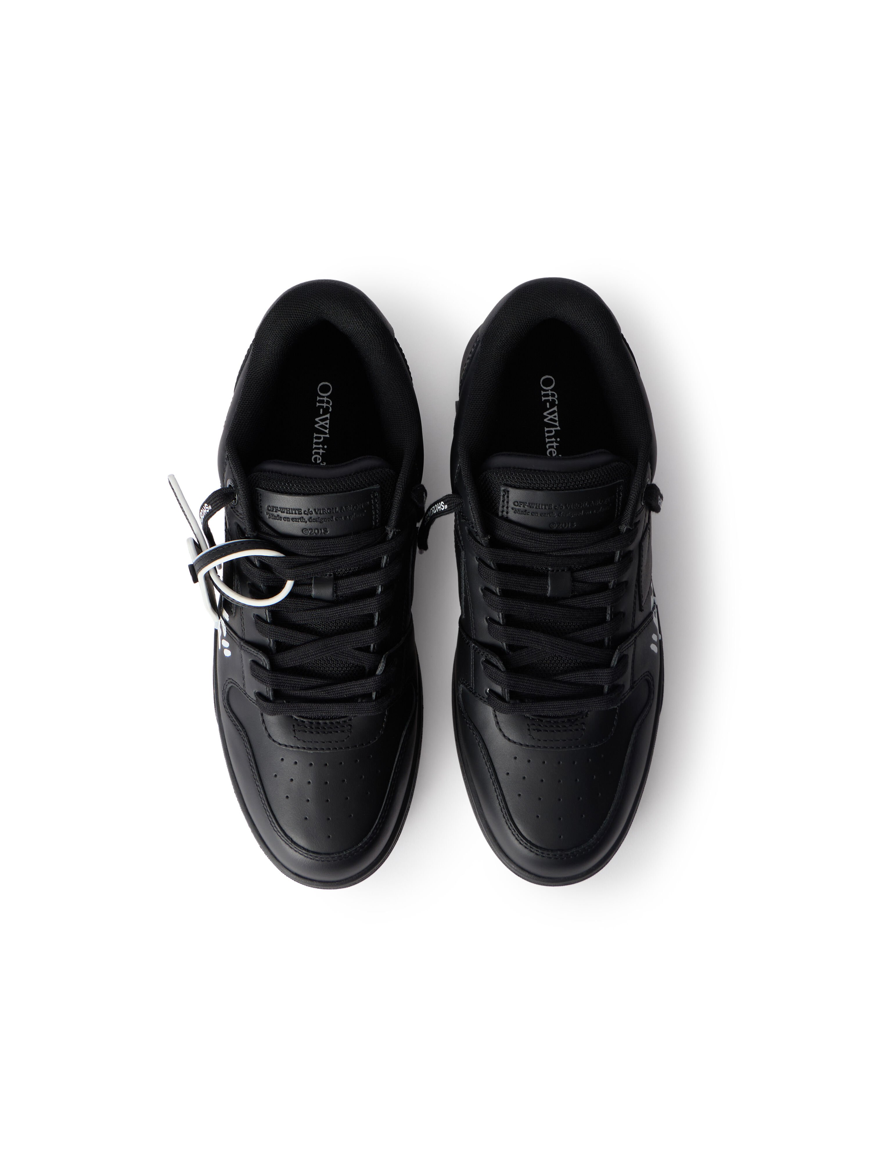 OFF WHITE Out Of Office For Walking Sneakers BLACK - WHITE OMIA189C99LEA01A