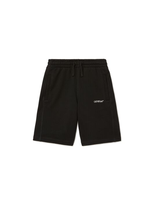 OFF WHITE Diagonal Bookish Sweat Shorts BLACK OBCI001S25FLE001