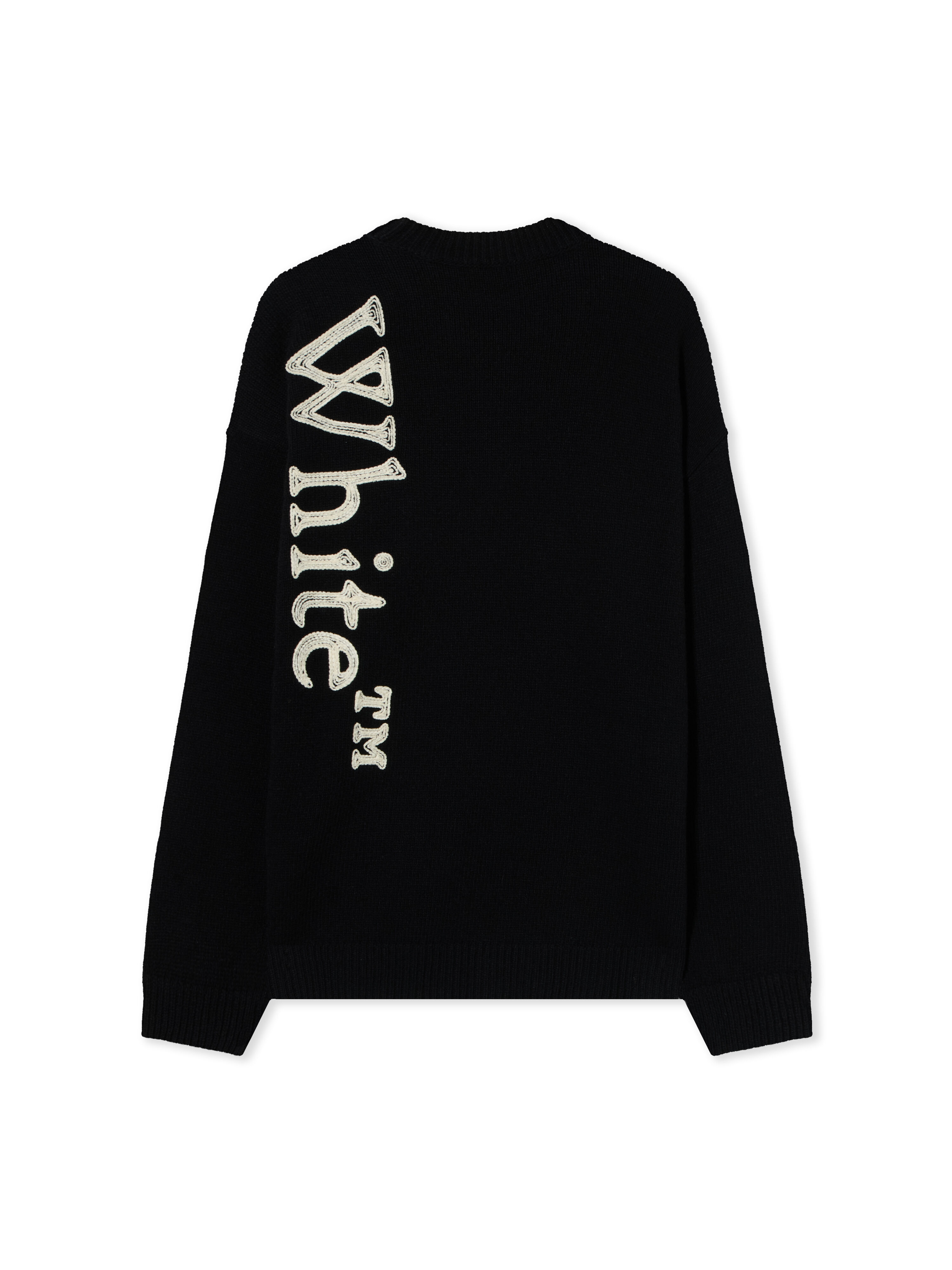 Vertical Bookish Crewneck Sweater OFF WHITE Vertical Bookish Crewneck Sweater BLACK 44MHE213F26K001