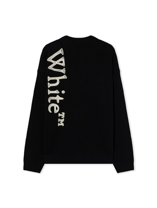 Vertical Bookish Crewneck Sweater OFF WHITE Vertical Bookish Crewneck Sweater BLACK 44MHE213F26K001