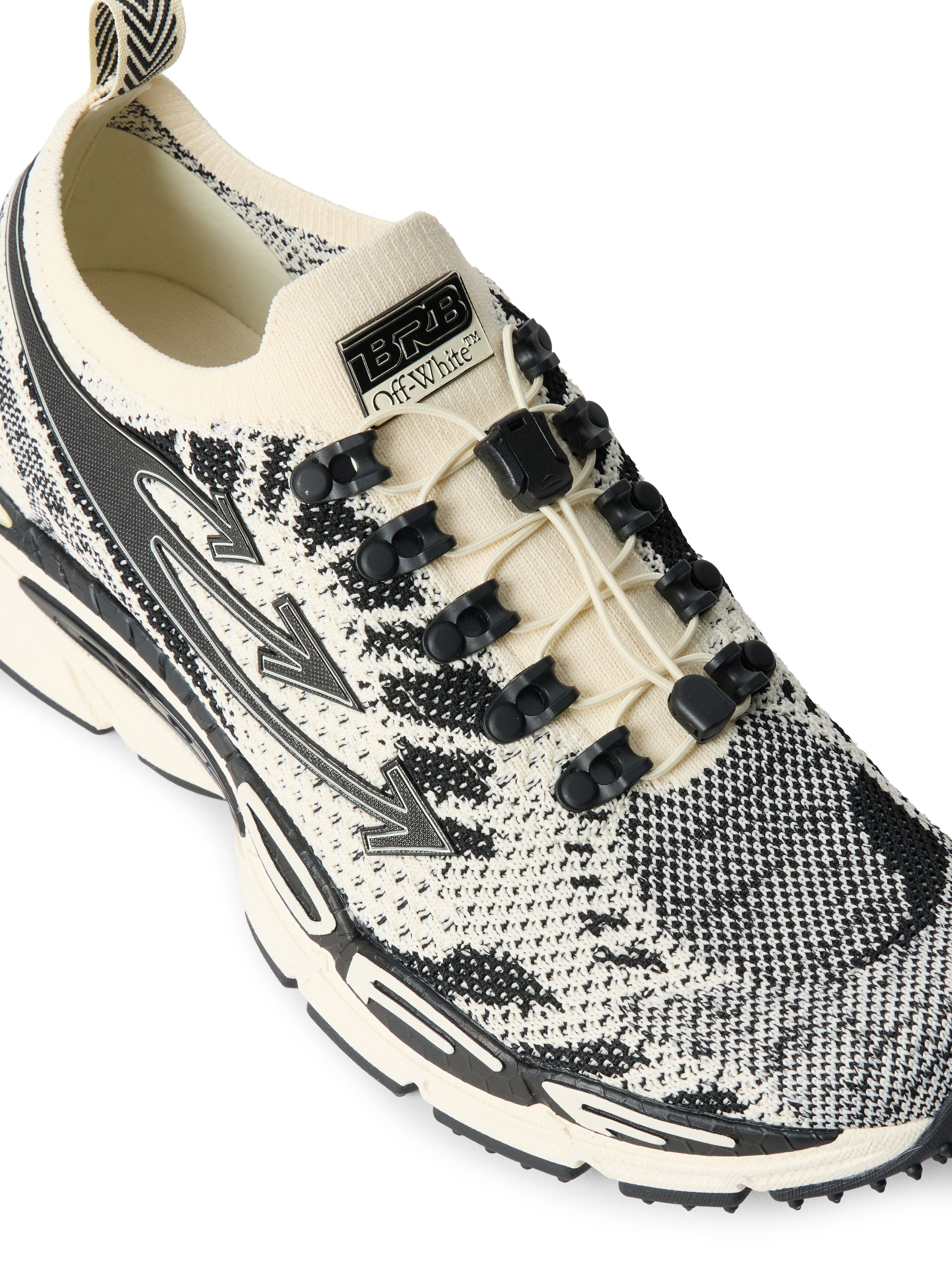 OFF WHITE Sneakers Be Right Back Knit SAND - BLACK OMIA2AOS26FAB001