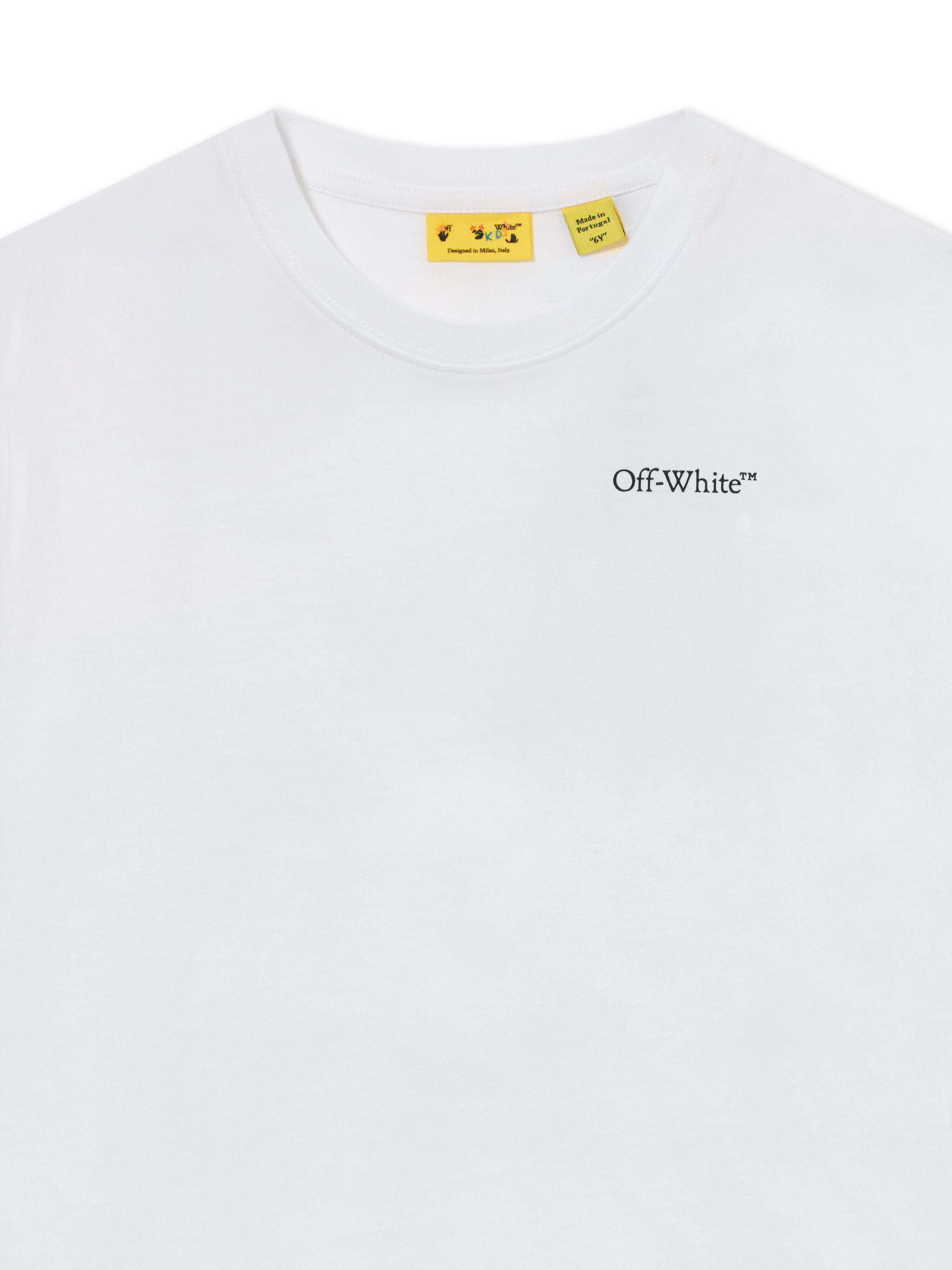 OFF WHITE Arrow Acrylic Tee S/S WHITE 44BAA002S26J008