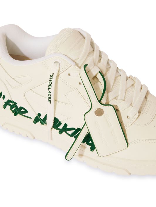 OFF WHITE White/Jet Green Out Of Office "For Walking" WHITE OMIA189S25LEA005