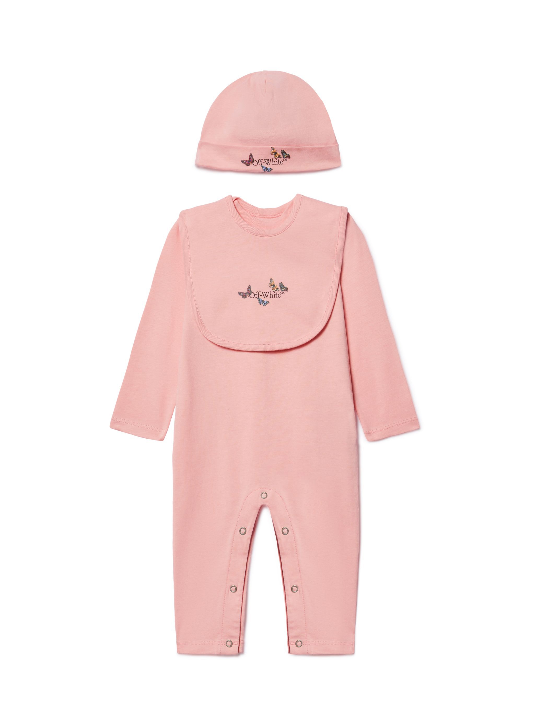 OFF WHITE Bookish Schmetterling 3-Teiliges Set ROSA OG2X006S25JER001