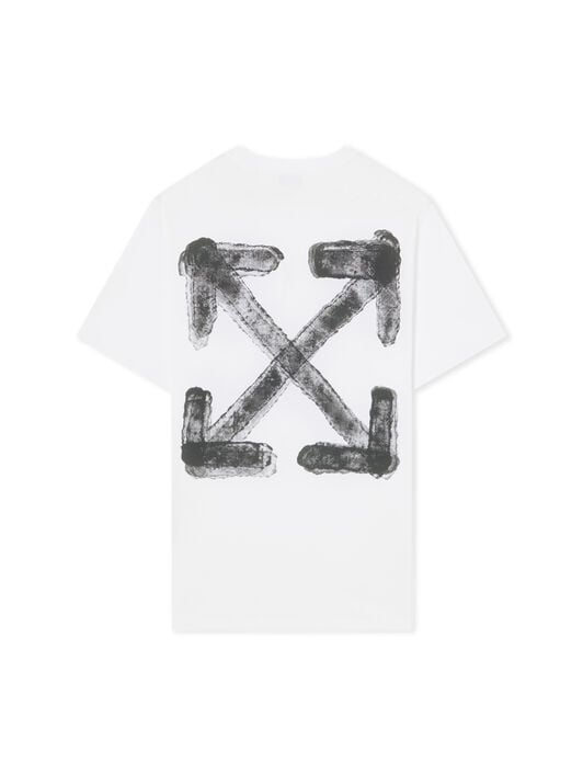 Spray Arrow Slim T-Shirt OFF WHITE Spray Arrow Slim T-Shirt WHITE 44MAA027G5J001