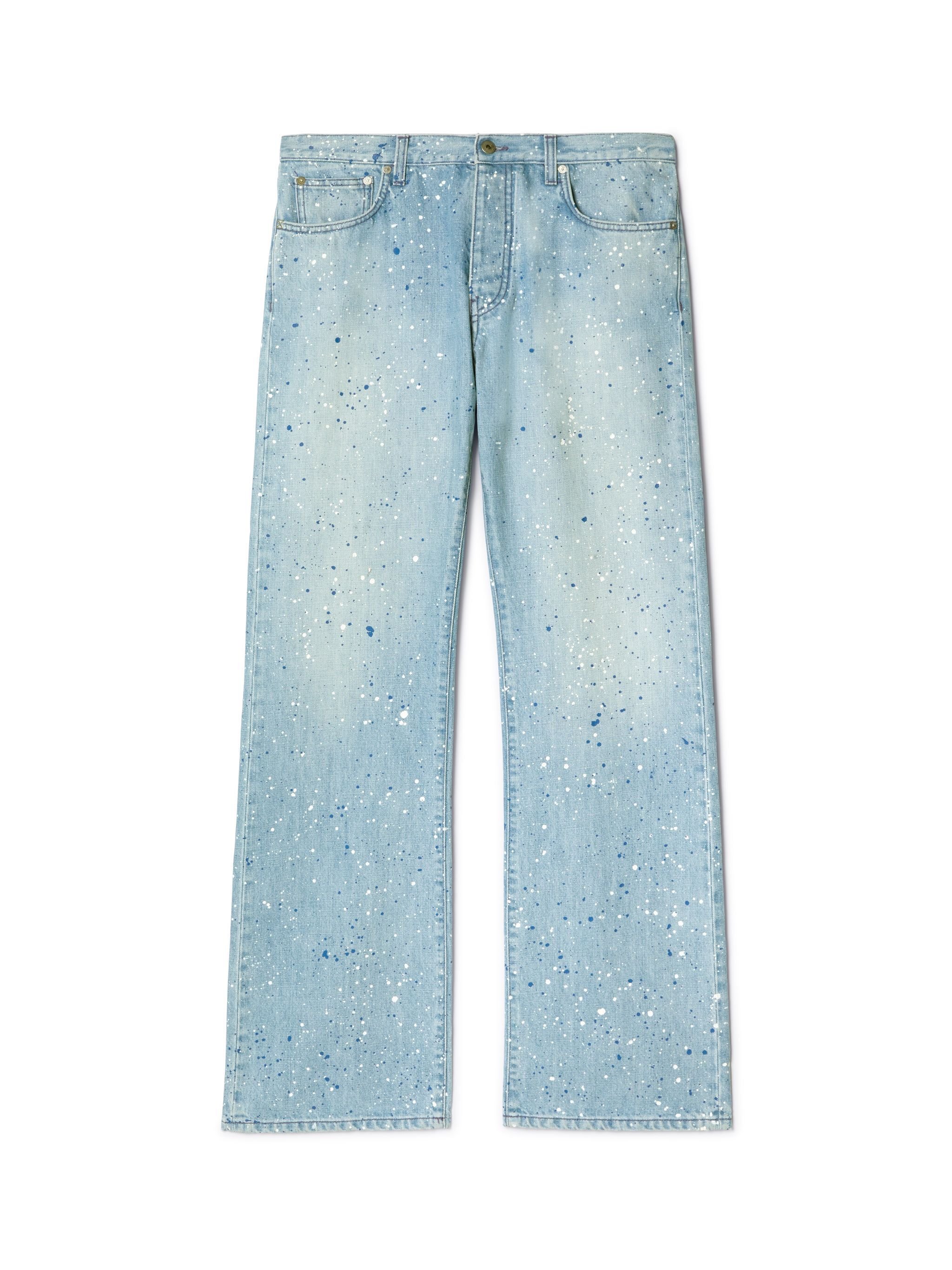 OFF WHITE Paint Relaxed Jeans Navy Blue - Multicol BLUE OMYA18JS25DEN002