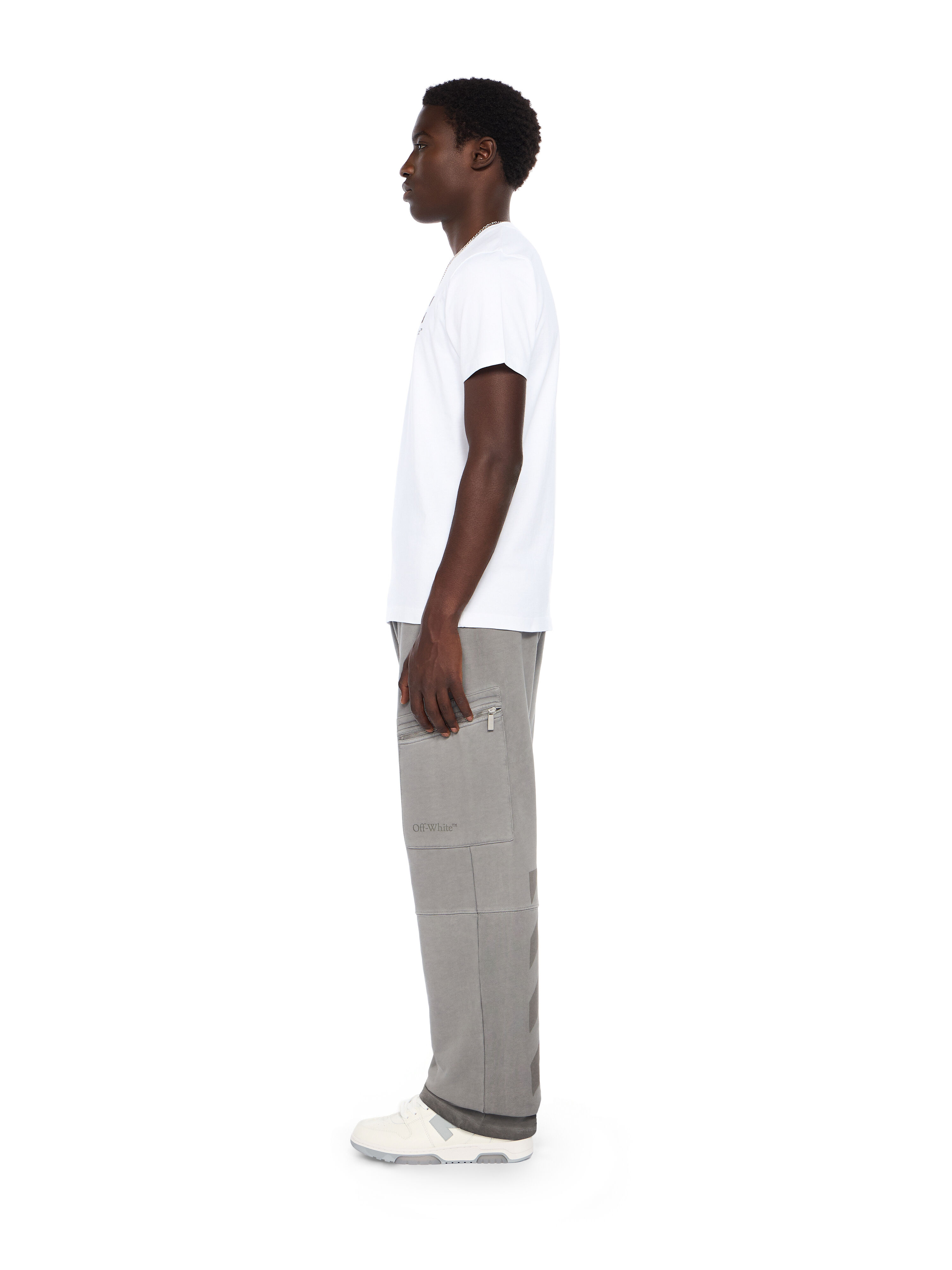 OFF WHITE Small Arrow Slim Logo Tee WHITE - BLACK OMAA027F25JER00F