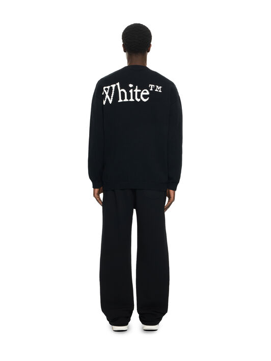 OFF WHITE Bookish Shared Crewneck Sweater BLACK 44MHE20QS26K001