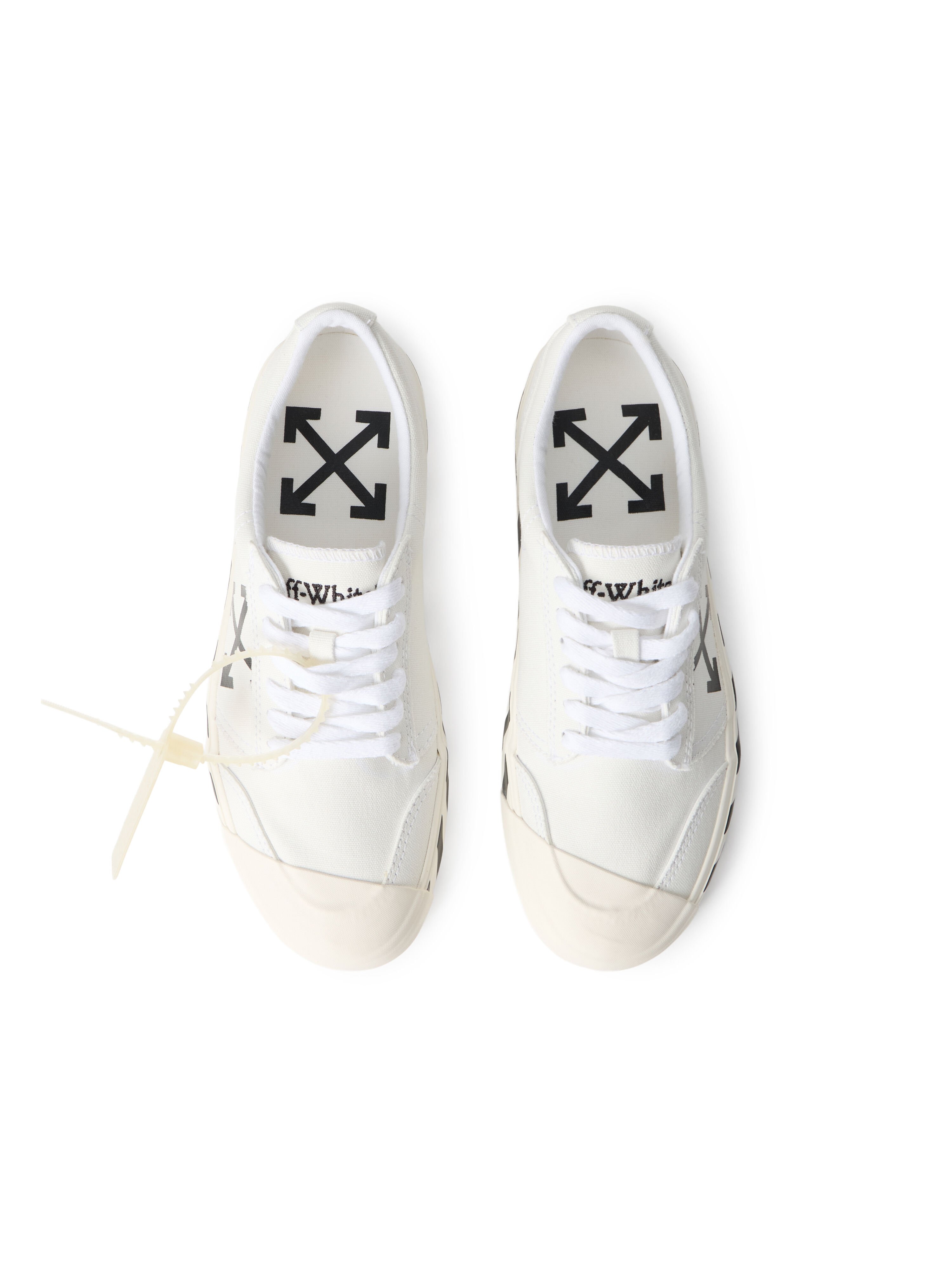 OFF WHITE Vulcanized Undercut Sneakers WHITE/BLACK OMIA2APC99FAB001