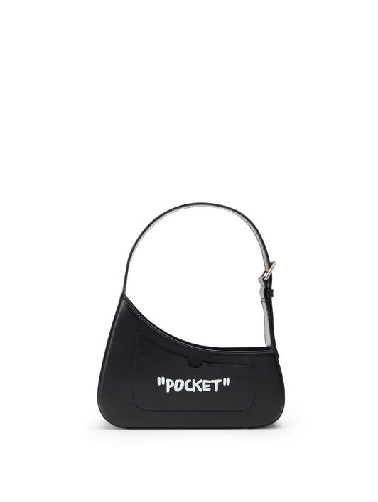 OFF WHITE Jitney Shoulder Quote BLACK OWNN18AC99LEA001