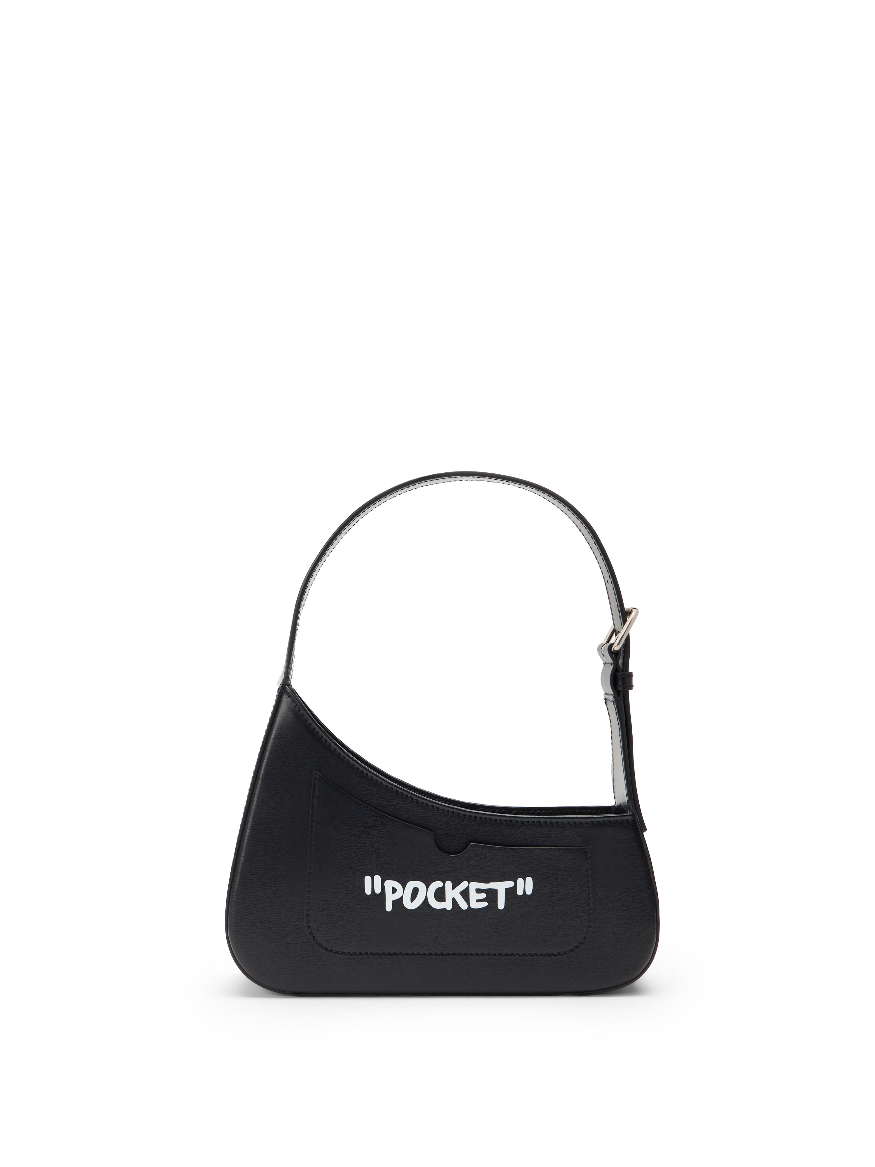 OFF WHITE Jitney Shoulder Quote BLACK OWNN18AC99LEA001