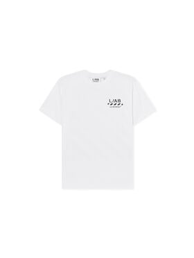 LAB L/AB Diagonal T-Shirt White 25OLFJB10F