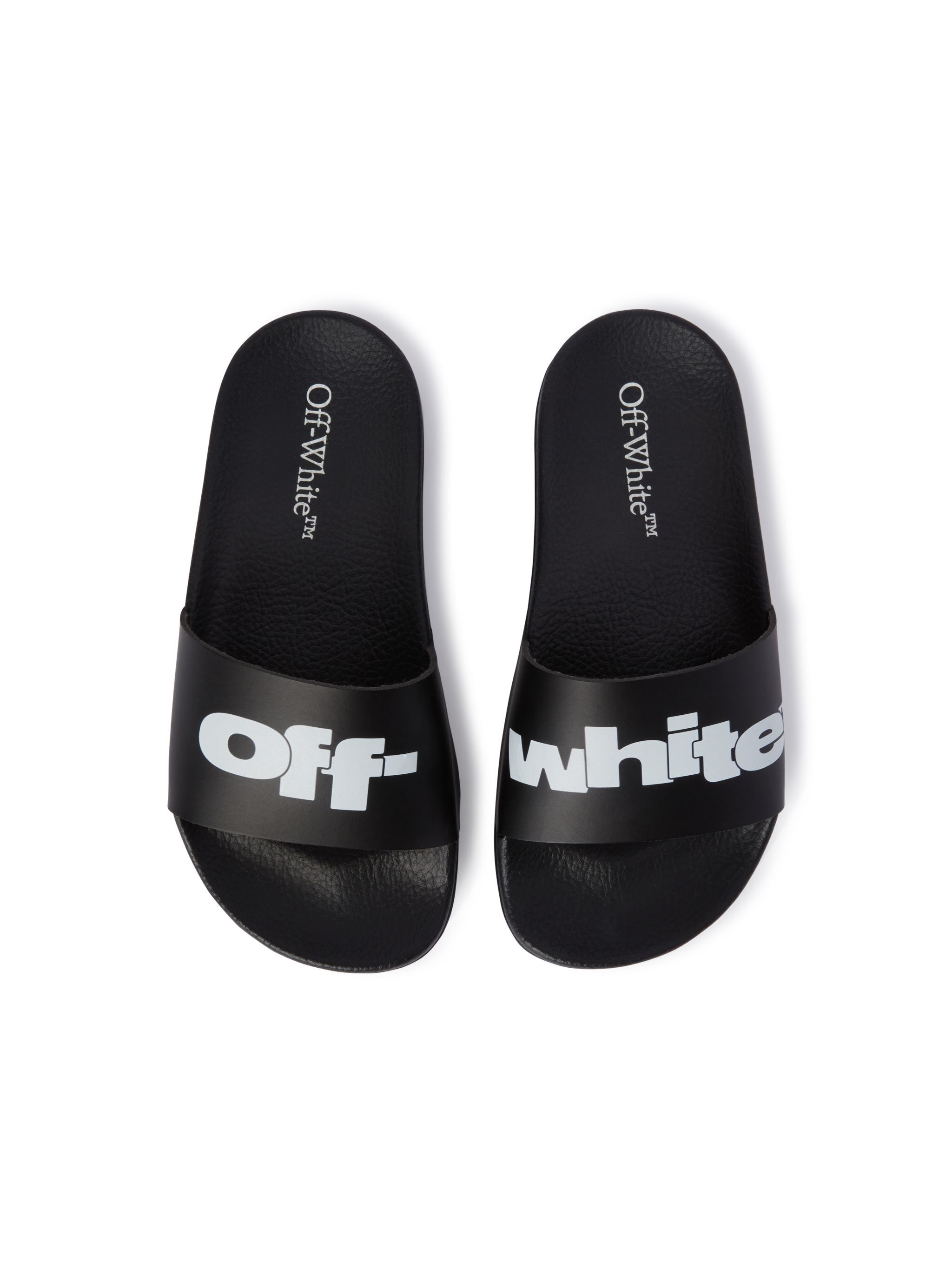OFF WHITE Slides Con Logo NERO OBIC001S25MAT001