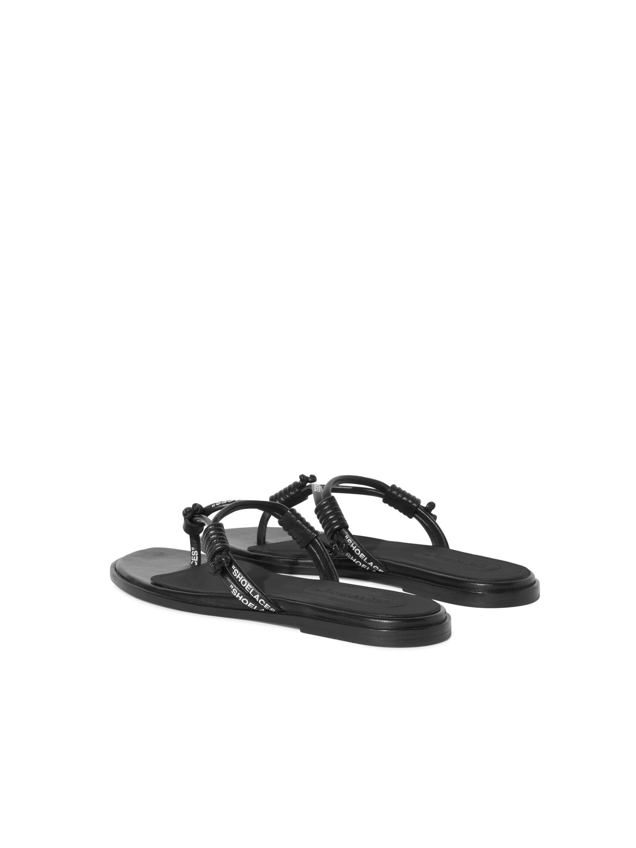 OFF WHITE Schwarze Schnürbänder Sandalen SCHWARZ OWIH05DS25LEA001