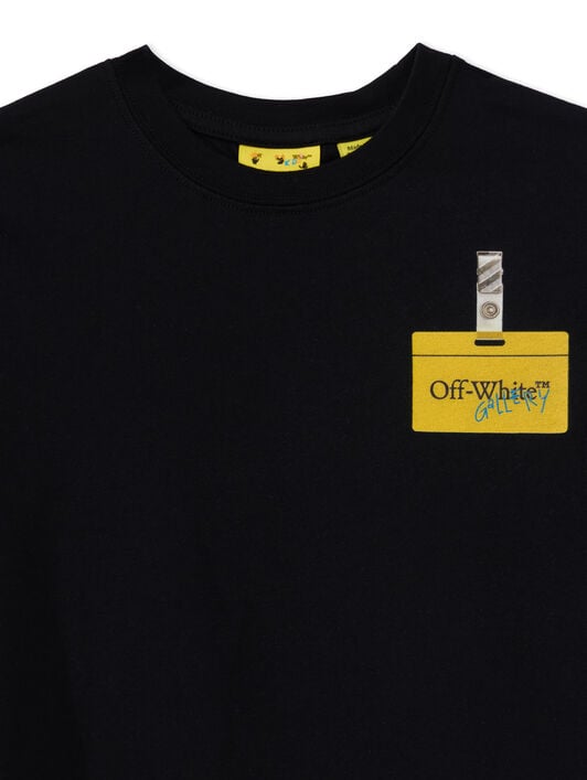 Arrow Tape T-Shirt OFF WHITE Arrow Tape T-Shirt BLACK 44BAA002F26J005