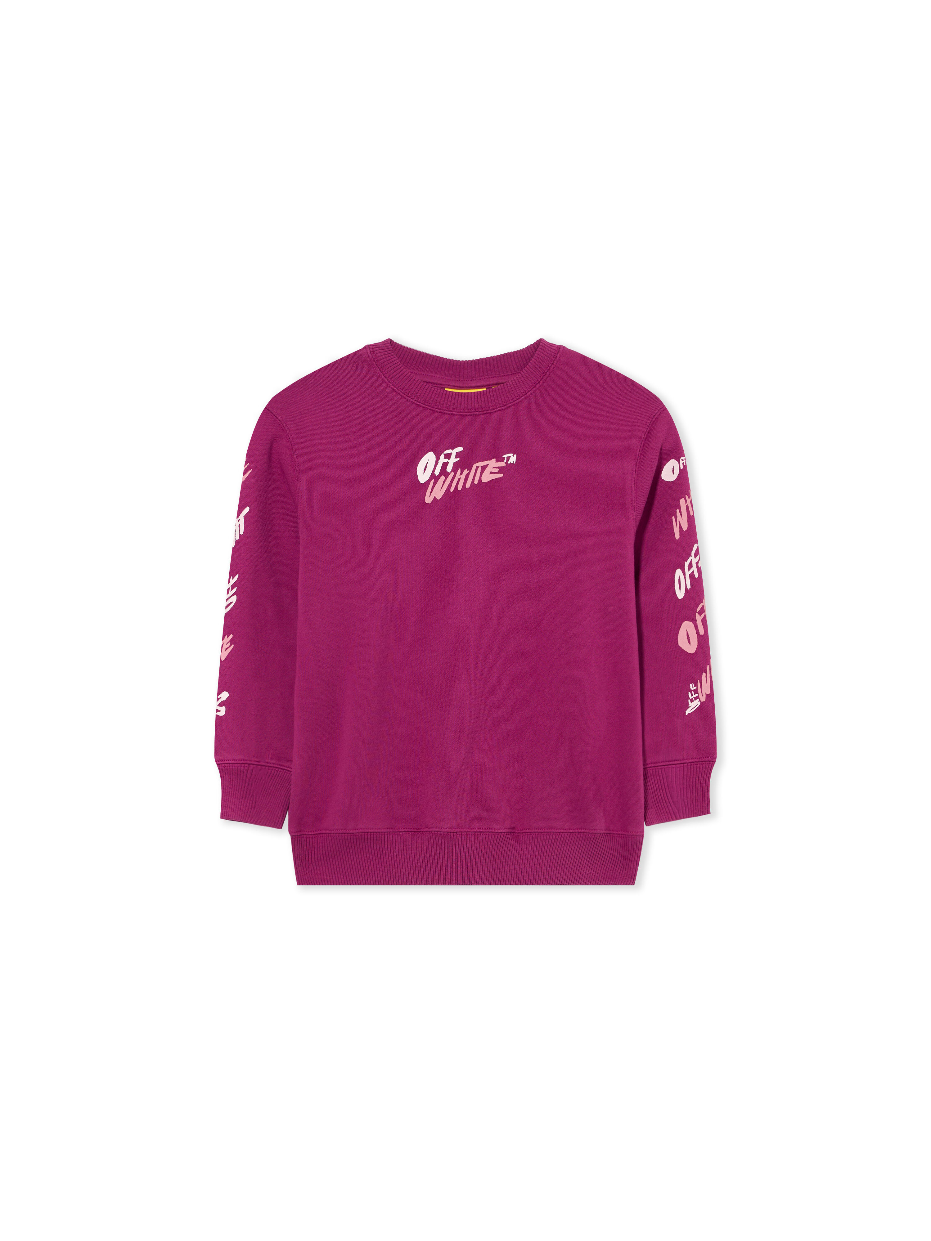 Arrow Writings Crewneck Sweatshirt OFF WHITE Arrow Writings Crewneck Sweatshirt BOYSENBERRY 44GBA001F26F003