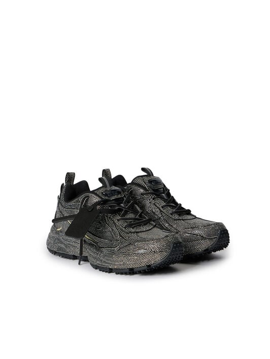Be Right Back Crystal Sneakers OFF WHITE Be Right Back Crystal Sneakers GLITTERED - BLACK OWIA289C99FAB002