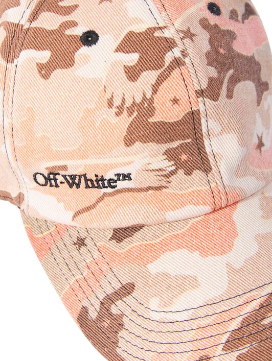 OFF WHITE Orange Camo Baseball Cap ORANGE OMLA04AZ25DEN001