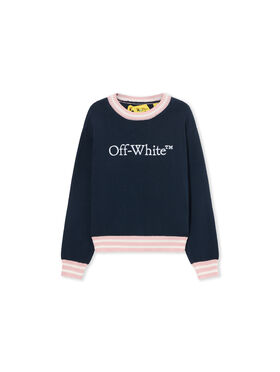 OFF WHITE Big Bookish Knit Crew SEABORNE 44GHE002S26K001