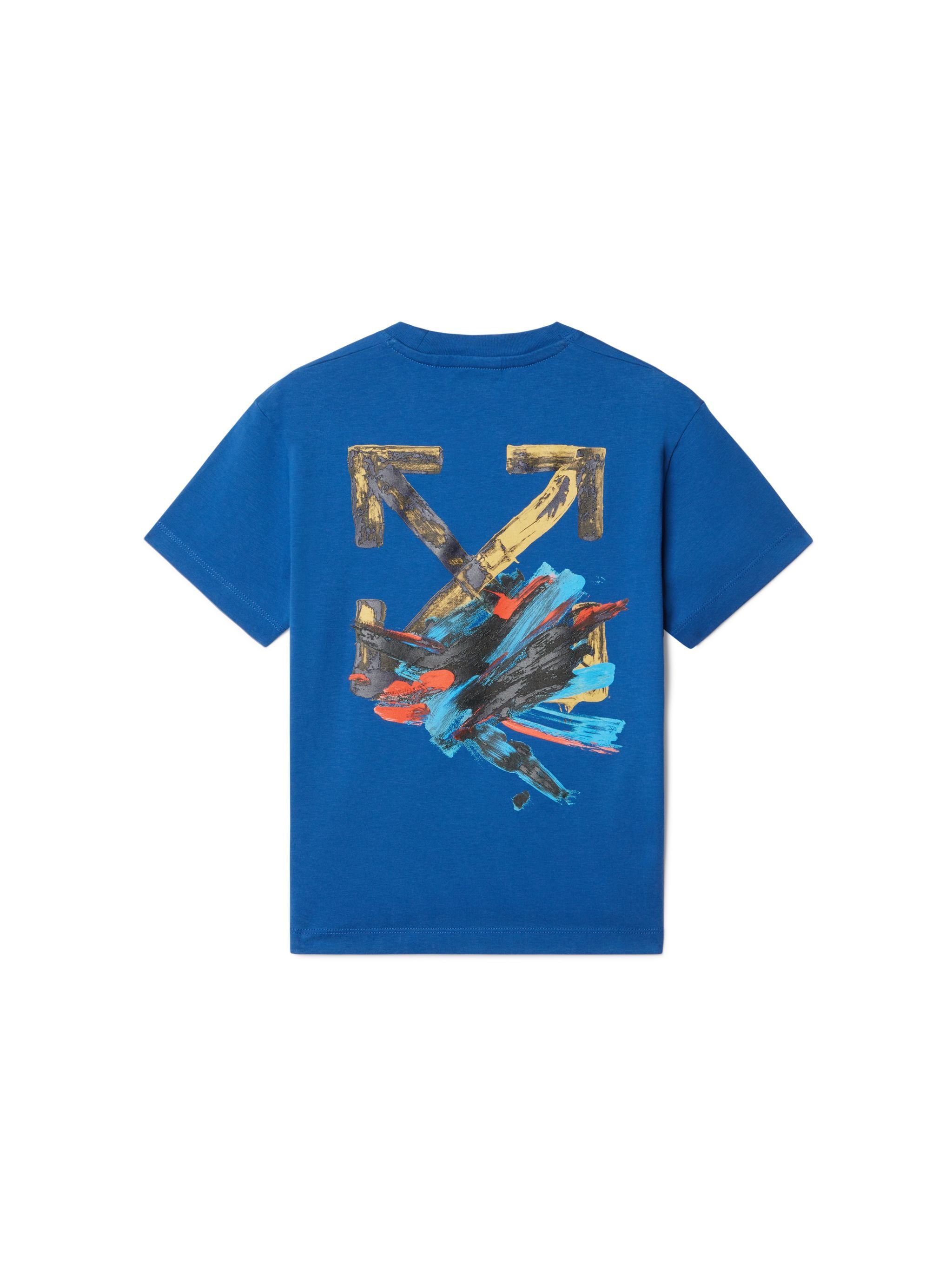 OFF WHITE Paint Arrow T-Shirt BLUE OBAA002S25JER00D