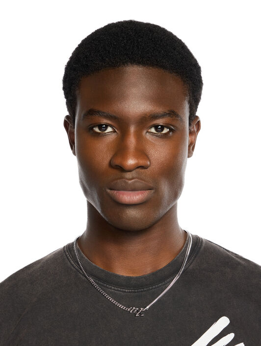 OFF WHITE Double Arrow Necklace SILVER - SILVER OMOB15XF25MET001