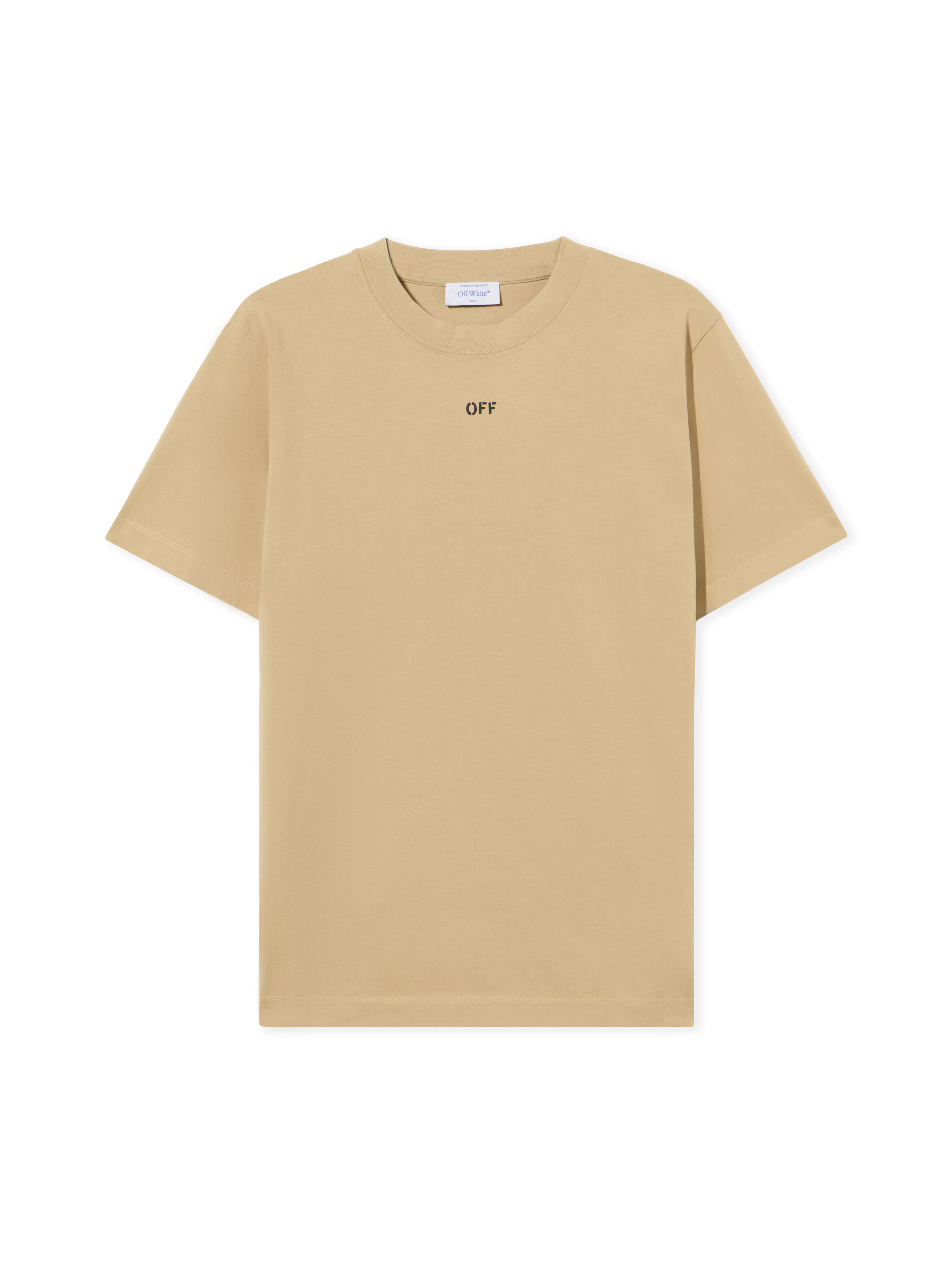 OFF WHITE Croco Arrow T-Shirt CREME BRULÉE - BLACK OMAA027S25JER00C