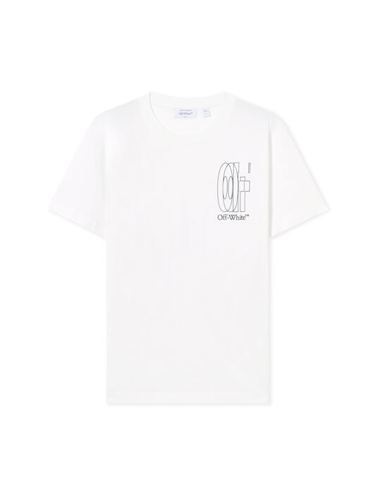 OFF WHITE Outl Dbl Arr S/S Slim Tee WHITE 44MAA027S26J003