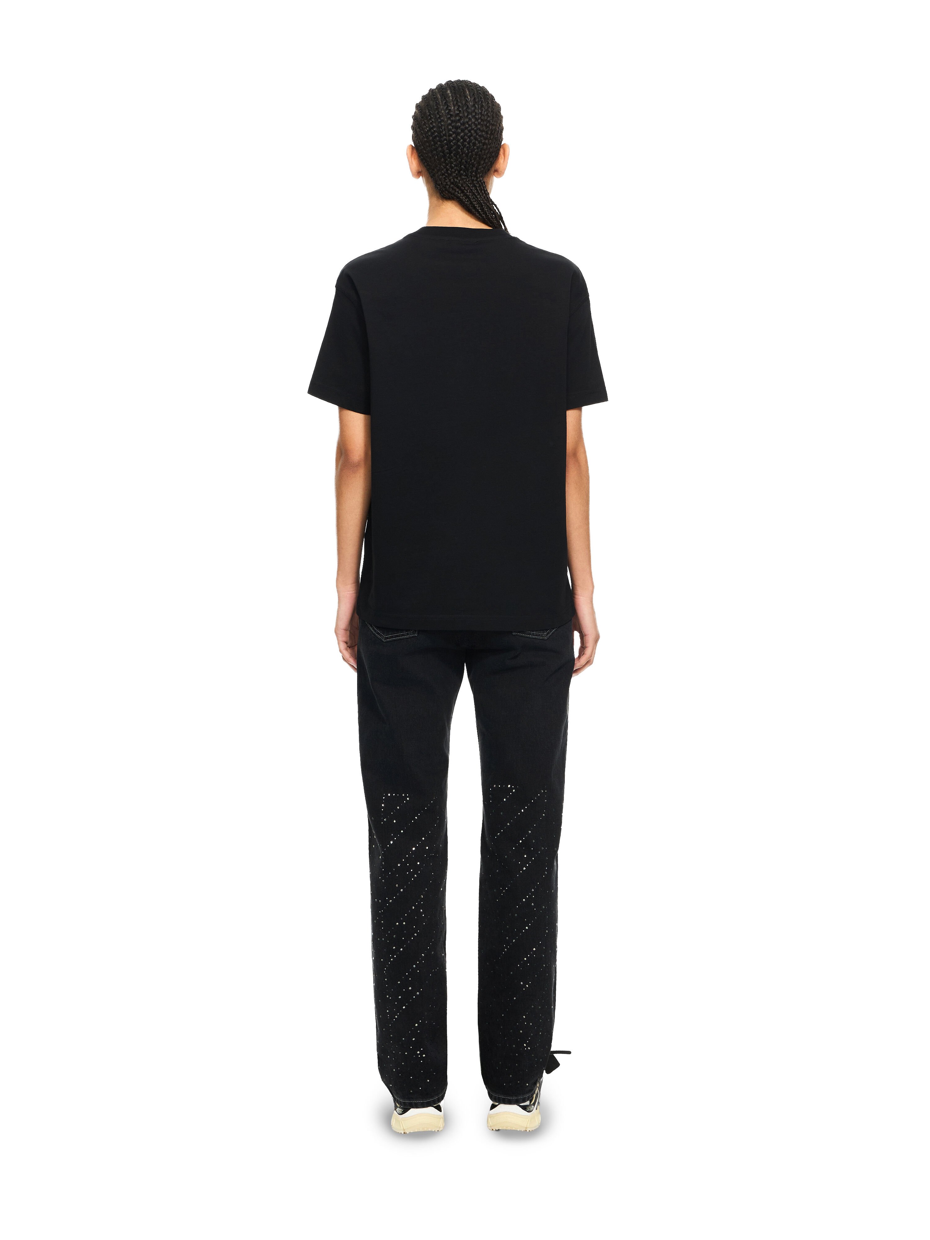 OFF WHITE Shadow Logo T-Shirt Black-Lemon Icing 2AA089S26JER001