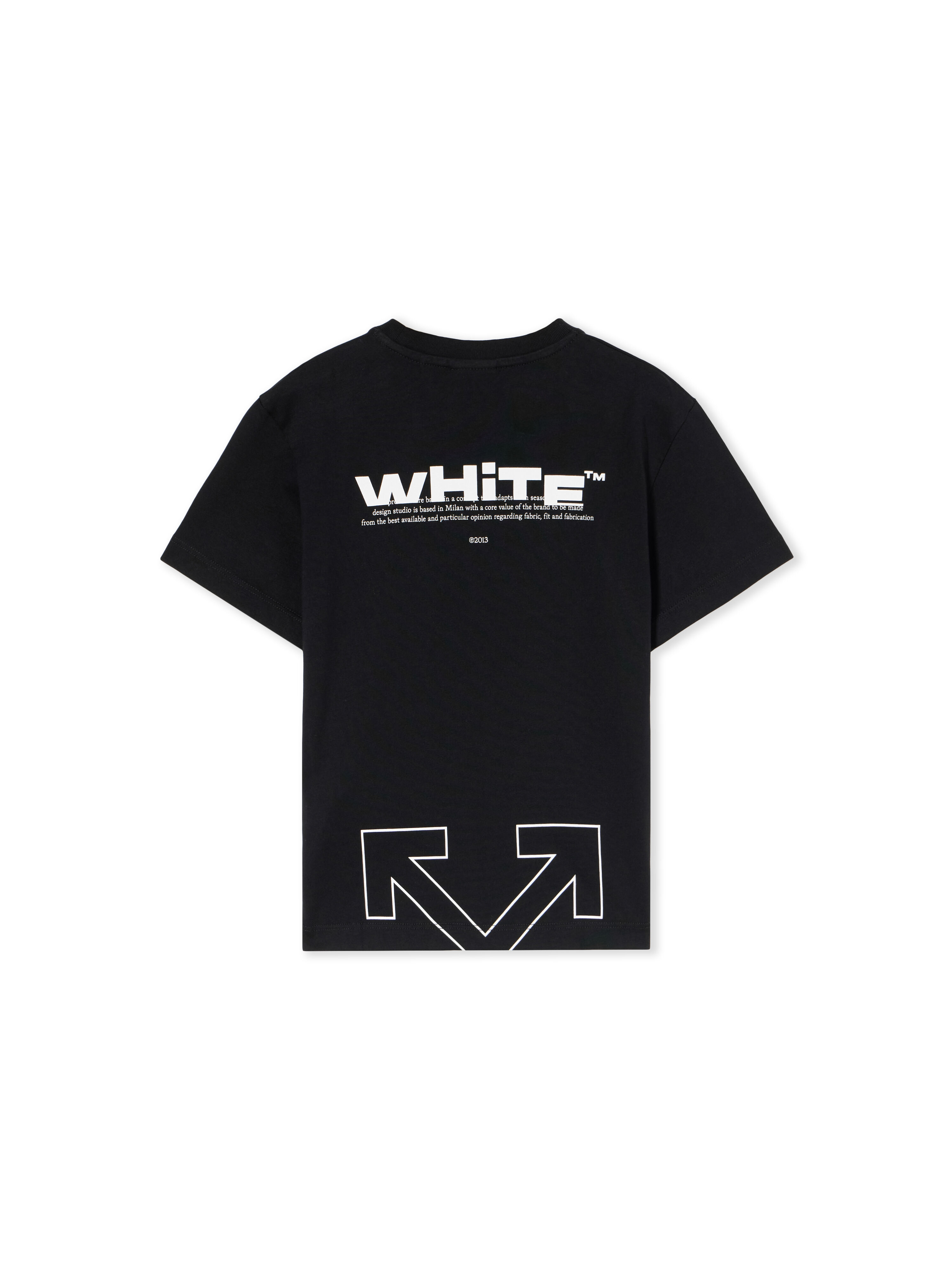 OFF WHITE Type Logo Logo T-Shirt BLACK - WHITE OBAA002F25JER002