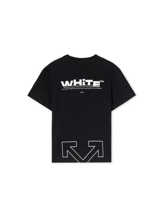 Type Logo Logo T-Shirt OFF WHITE Type Logo Logo T-Shirt BLACK - WHITE OBAA002F25JER002