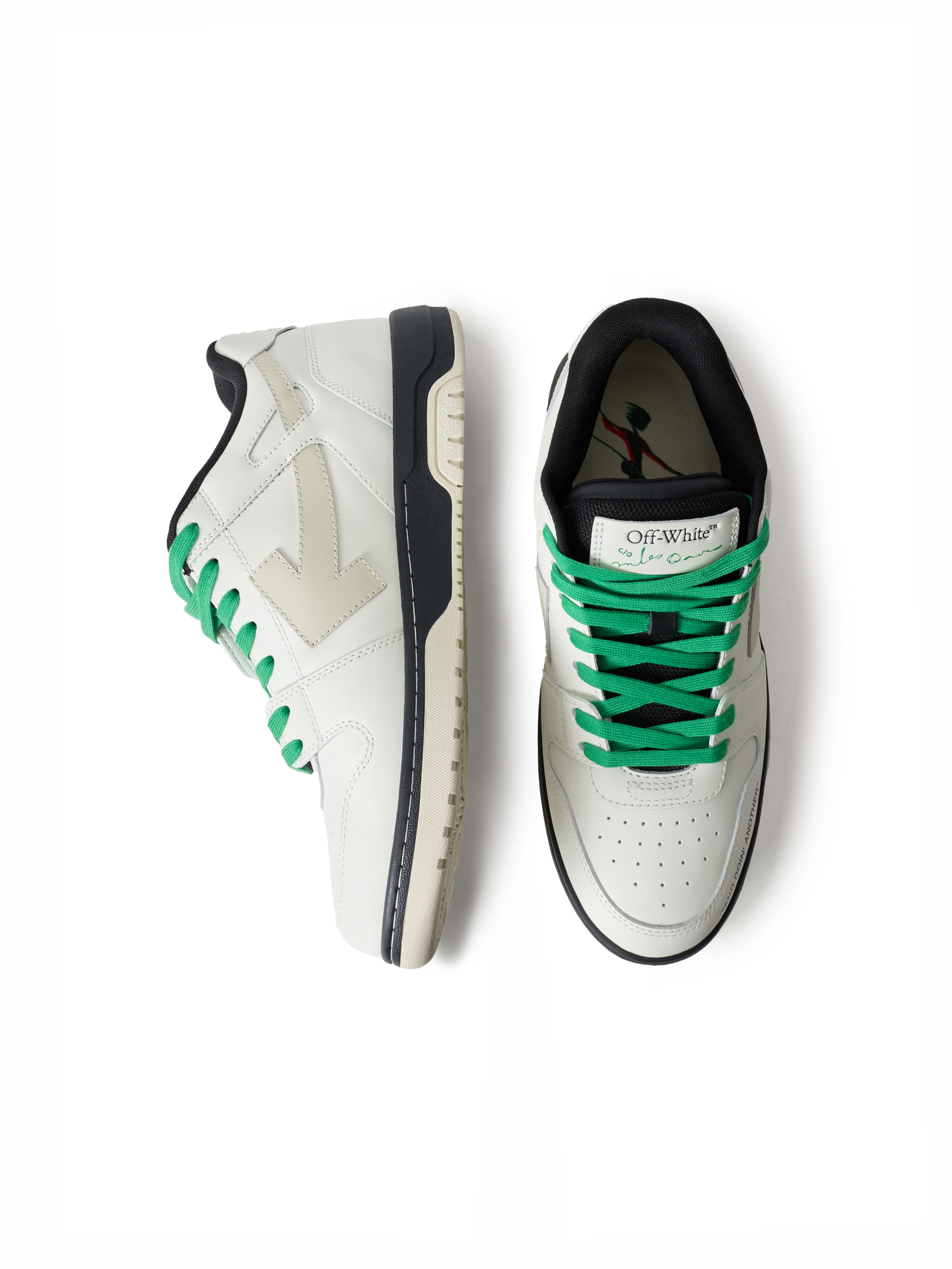 Out Of Office Miles Davis Sneakers OFF WHITE Out Of Office Miles Davis Sneakers White Green OF06605101