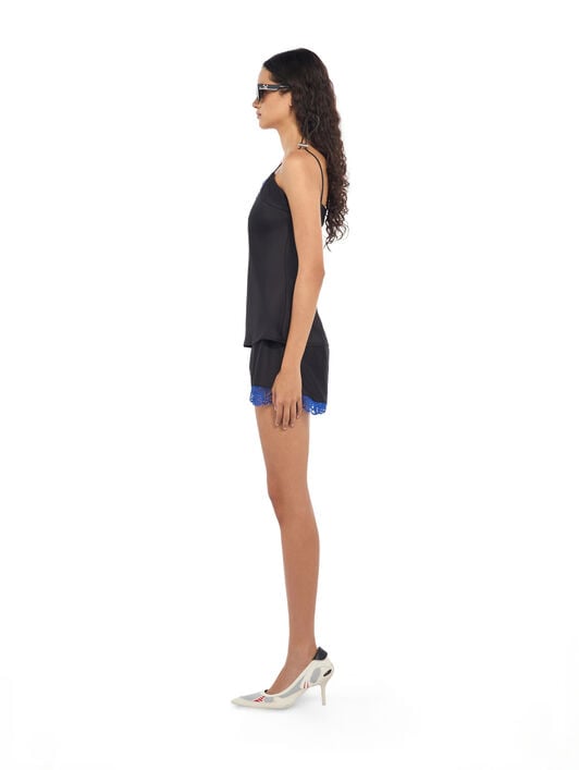 Satin Lace Slip Camisole OFF WHITE Satin Lace Slip Camisole Black Nautical Blue 2FA00869T