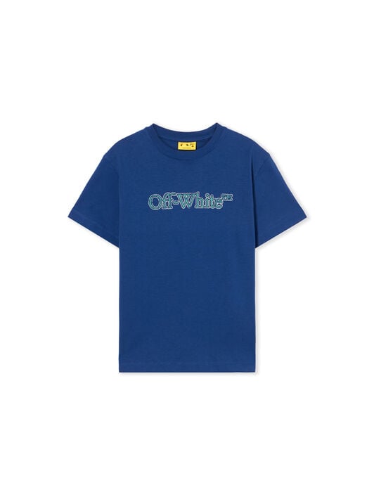Big Bookish Crackle Logo T-Shirt OFF WHITE Big Bookish Crackle Logo T-Shirt BLUE - TEAL OBAA002F25JER001