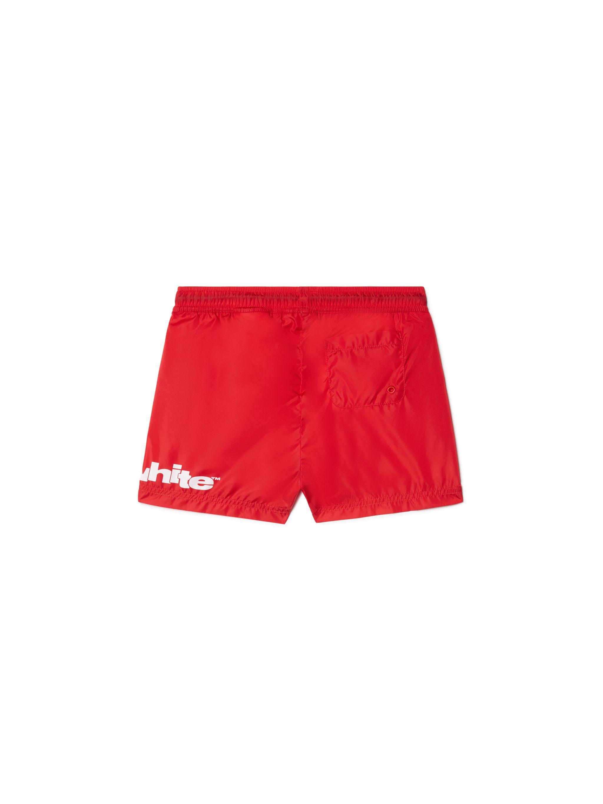 OFF WHITE Off Split Badeshorts ROT OBFA001S25FAB001