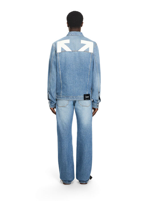 OFF WHITE Half Arrow Slim Relaxed Jeans LIGHT MEDIUM BLUE 44XYA18JS26D002