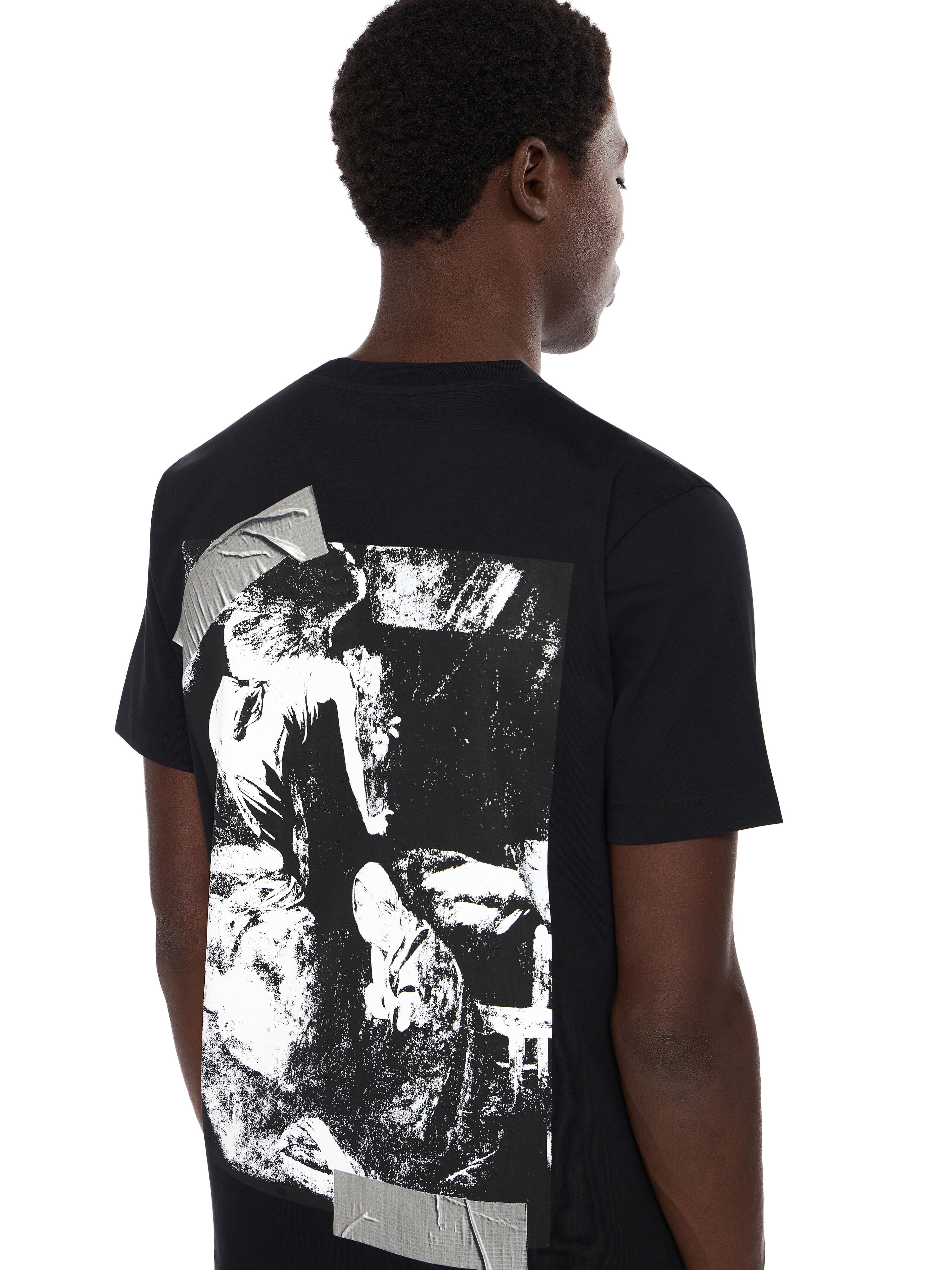 Cupid Tape Slim T-Shirt OFF WHITE Cupid Tape Slim T-Shirt BLACK OMAA027F25JER00B