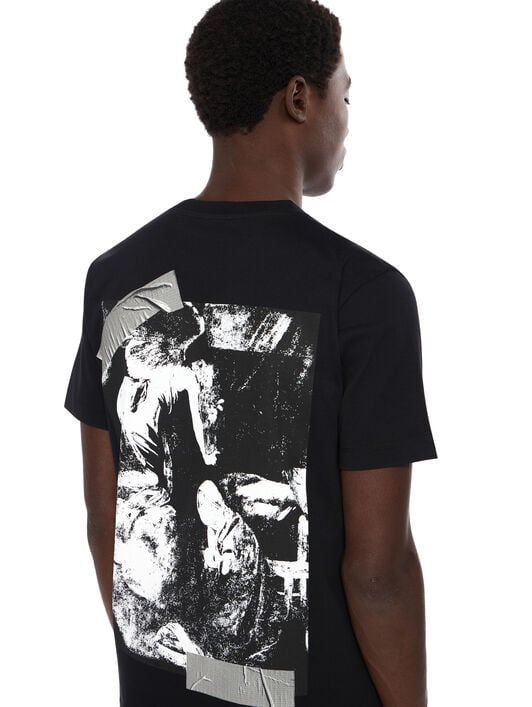 Cupid Tape Slim T-Shirt OFF WHITE Cupid Tape Slim T-Shirt BLACK OMAA027F25JER00B