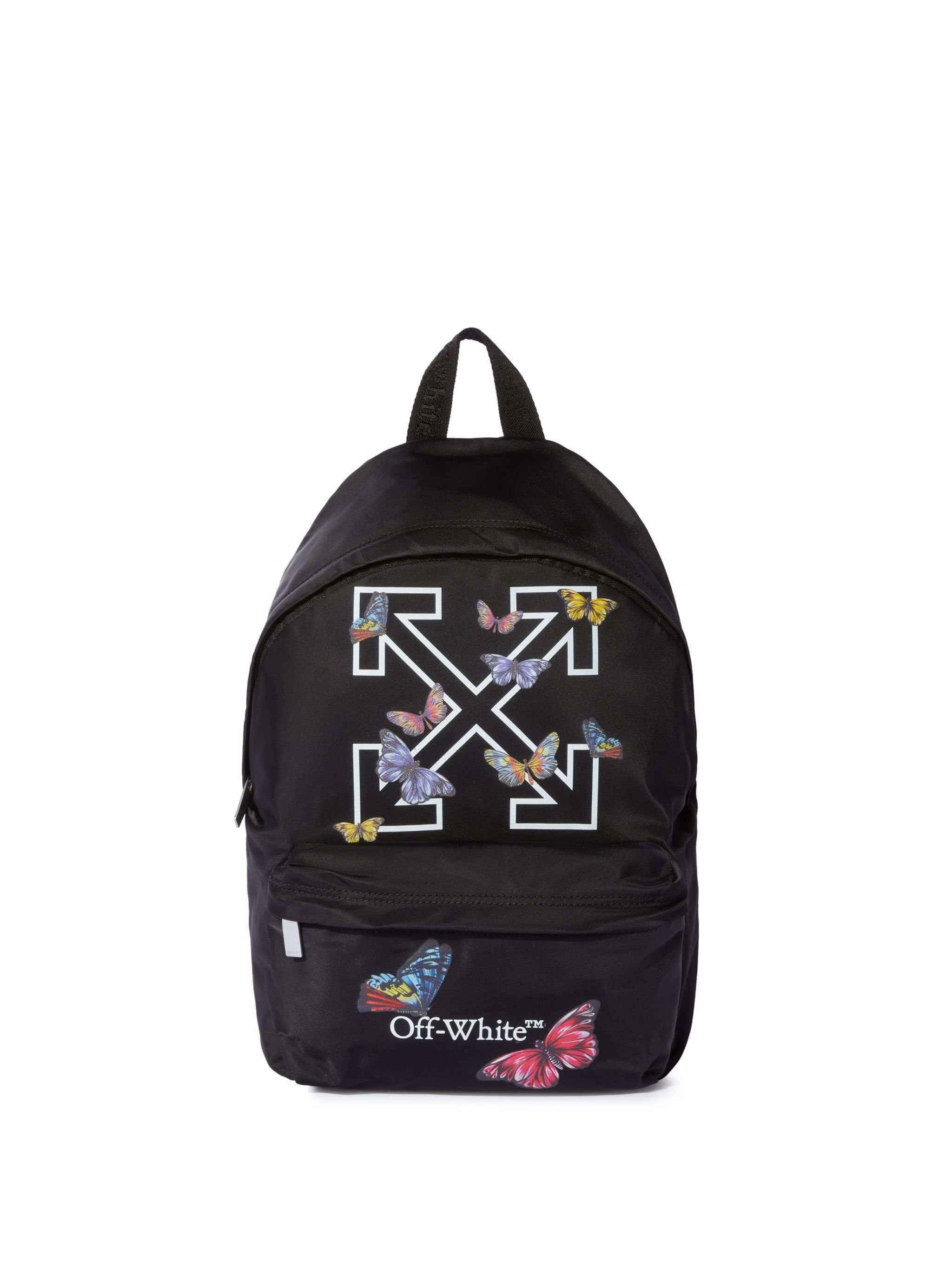 OFF WHITE Butterfly Arrow Backpack BLACK OGNB001S25FAB002